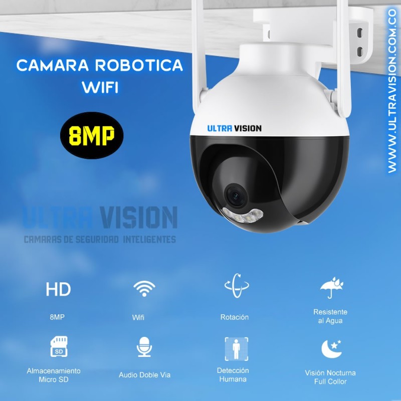 Camara de Seguridad Wifi 8mp ❤️ | 4K