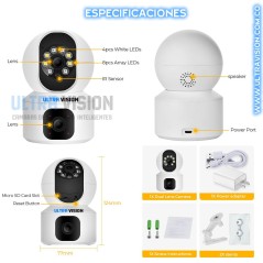 Camara de Seguridad Doble Lente Wfi ❤️ | 4mp