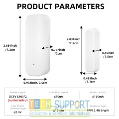 Sensor de Puerta & Ventana Wifi Tuya  ❤️ | Smart Life